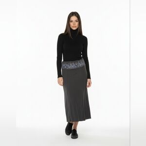 Grey sequin maxi skirt MKM design Size Medium NWT